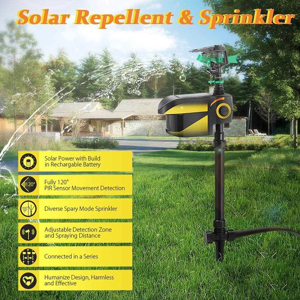 Solar Motion-Activated Deer Sprinkler