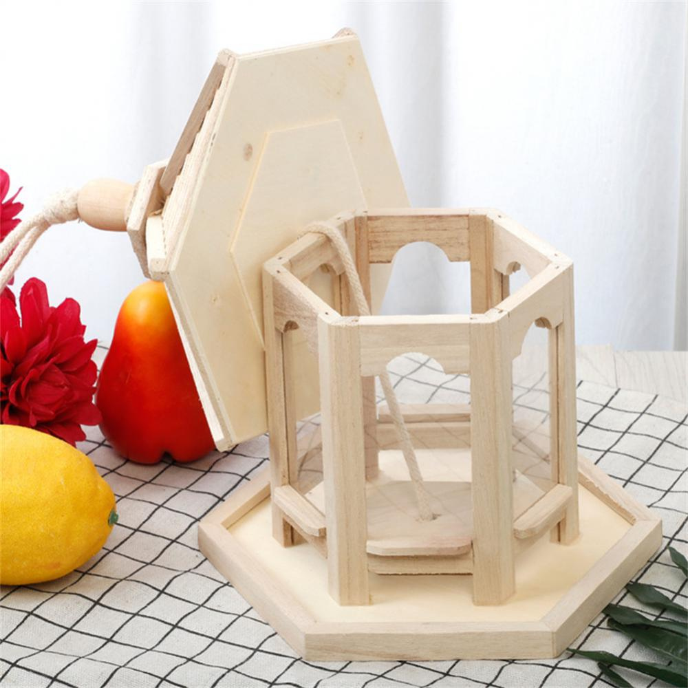 Wooden Transparent Window Bird Feeder