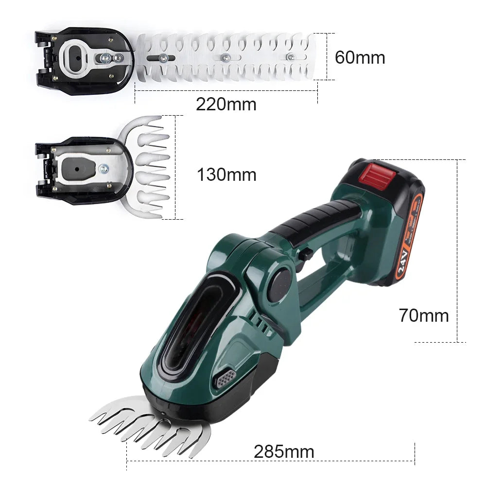 Cordless 2-in-1 Hedge Trimmer & Mower
