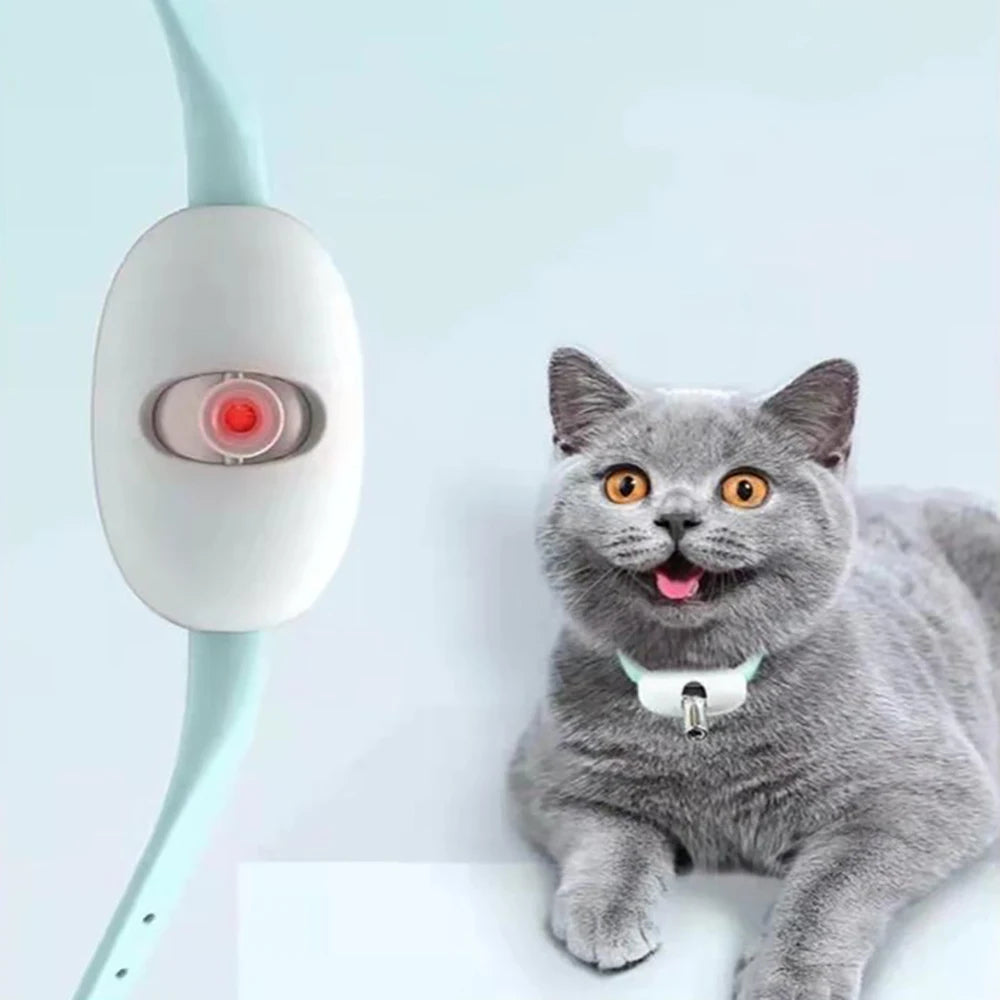 Interactive Laser Cat Collar, USB Rechargeable