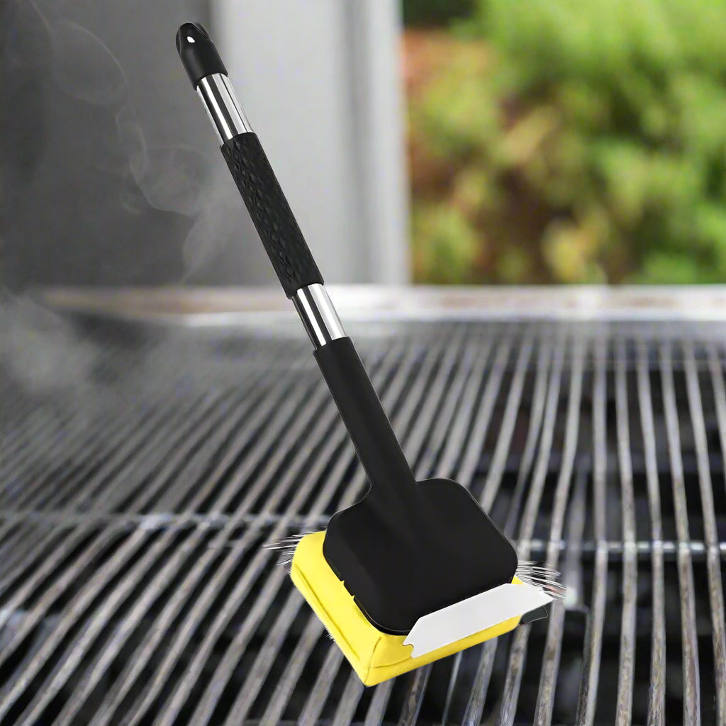 Steam Grill Brush with Scraper