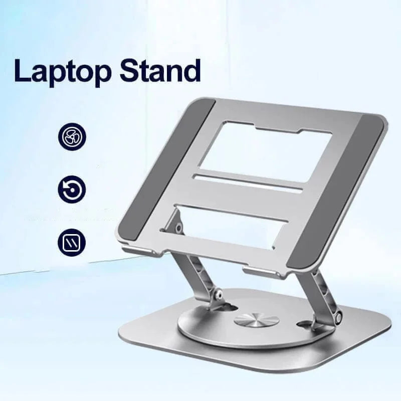 Aluminum Laptop Stand, 360 Rotating