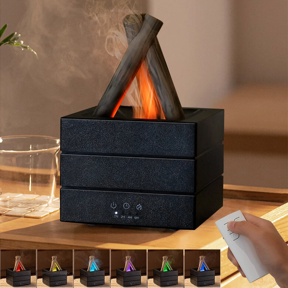 Realistic Flame Aroma Diffuser & Humidifier