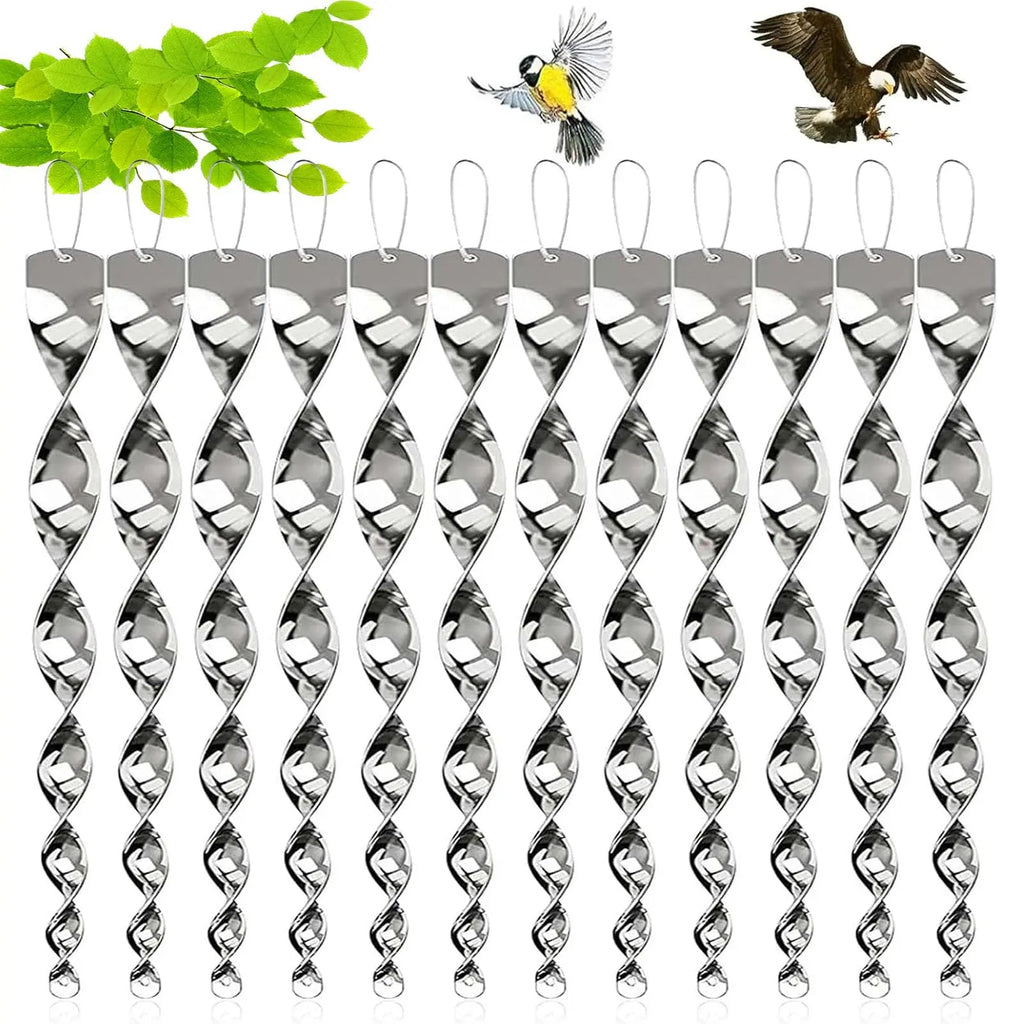 Reflective Bird Deterrent Spiral Rods