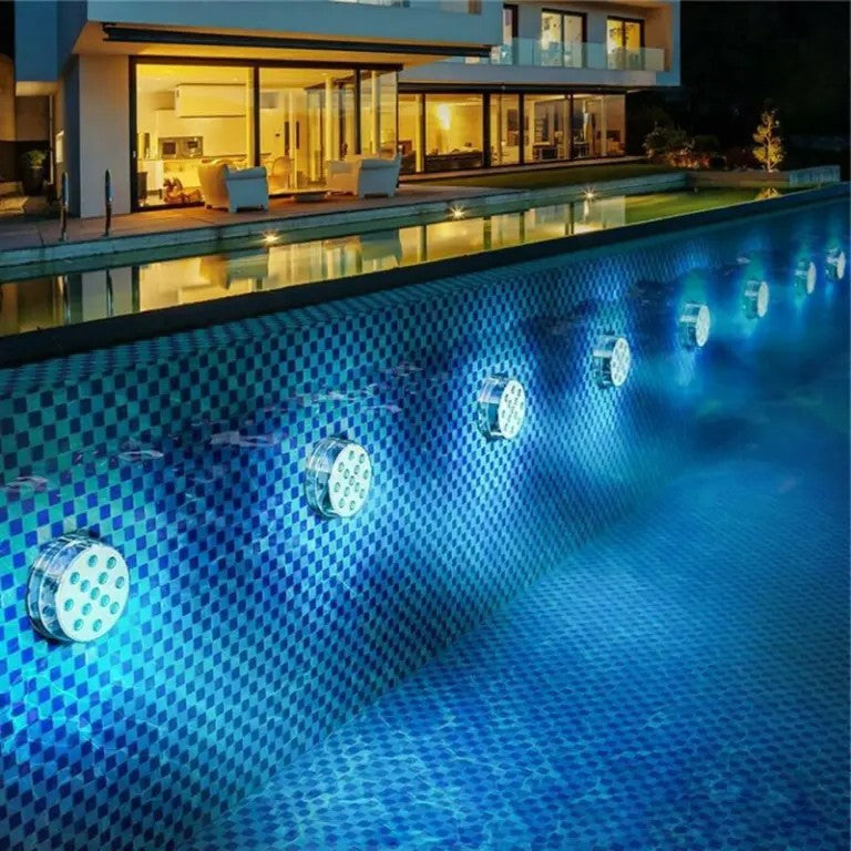 Submersible LED Lights with Remote, 16 Color