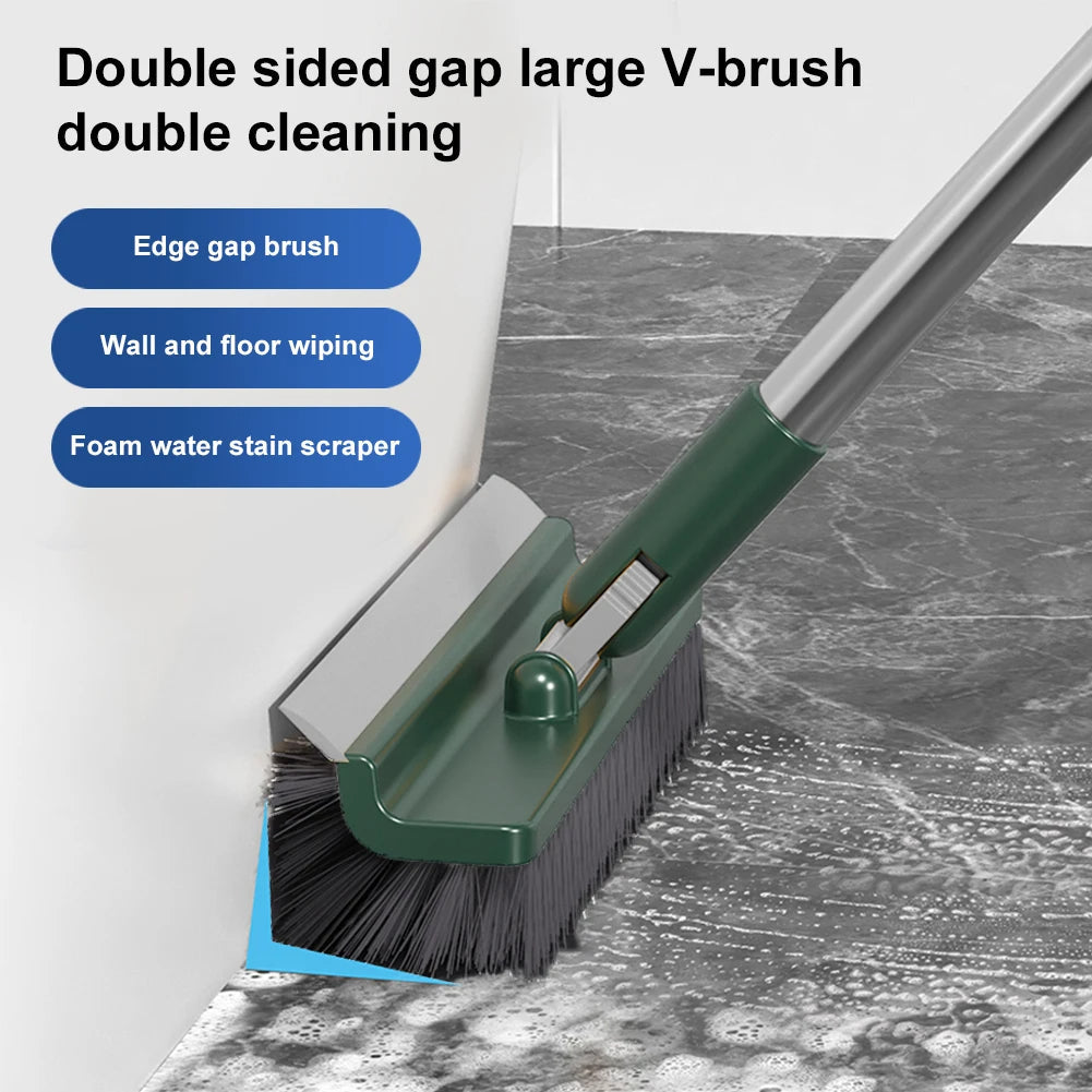 Long Handle Floor Scrub Brush, Stiff Bristles