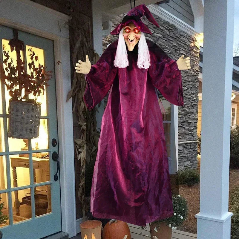 Animated Halloween Witch Decor with Sound