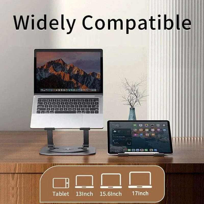 Aluminum Laptop Stand, 360 Rotating