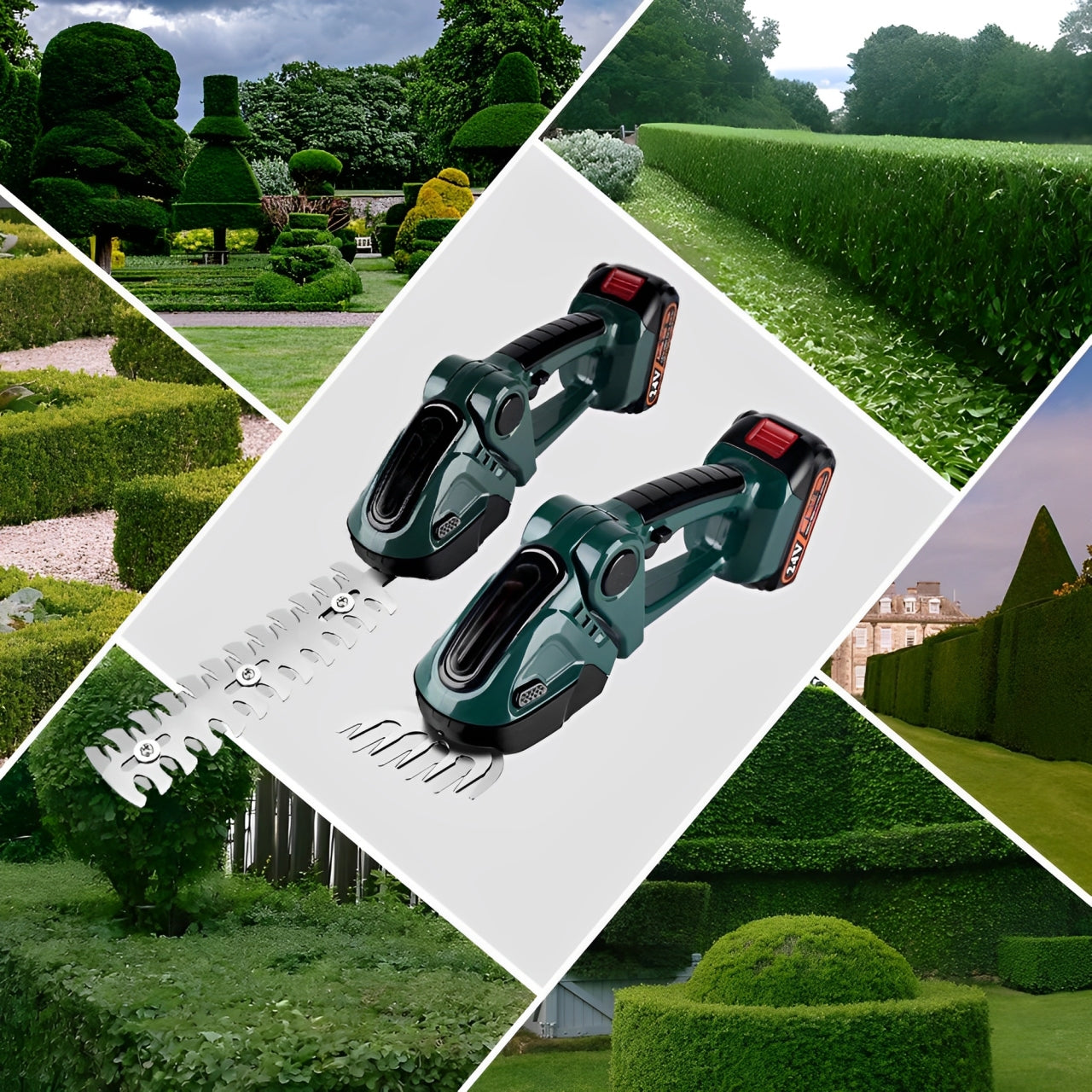 Cordless 2-in-1 Hedge Trimmer & Mower