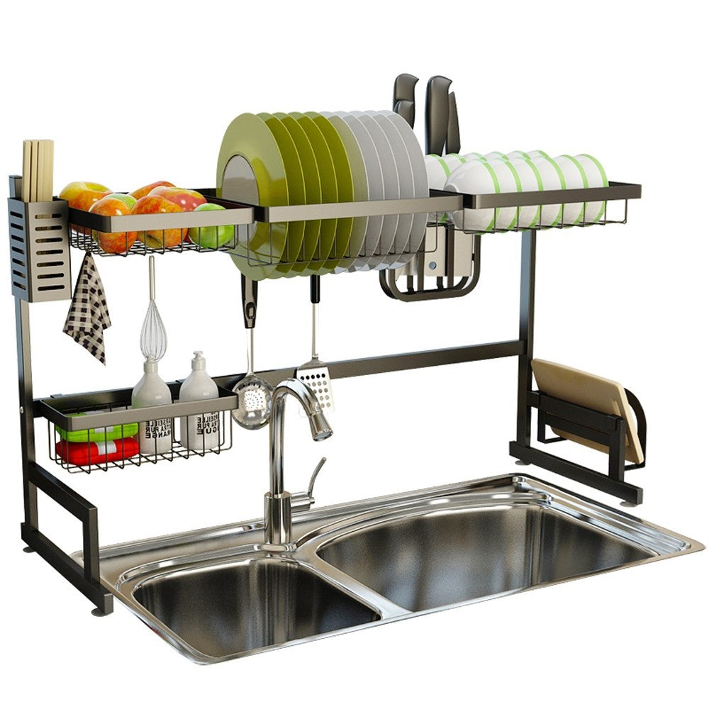Over-Sink Stainless Dish Drying Rack