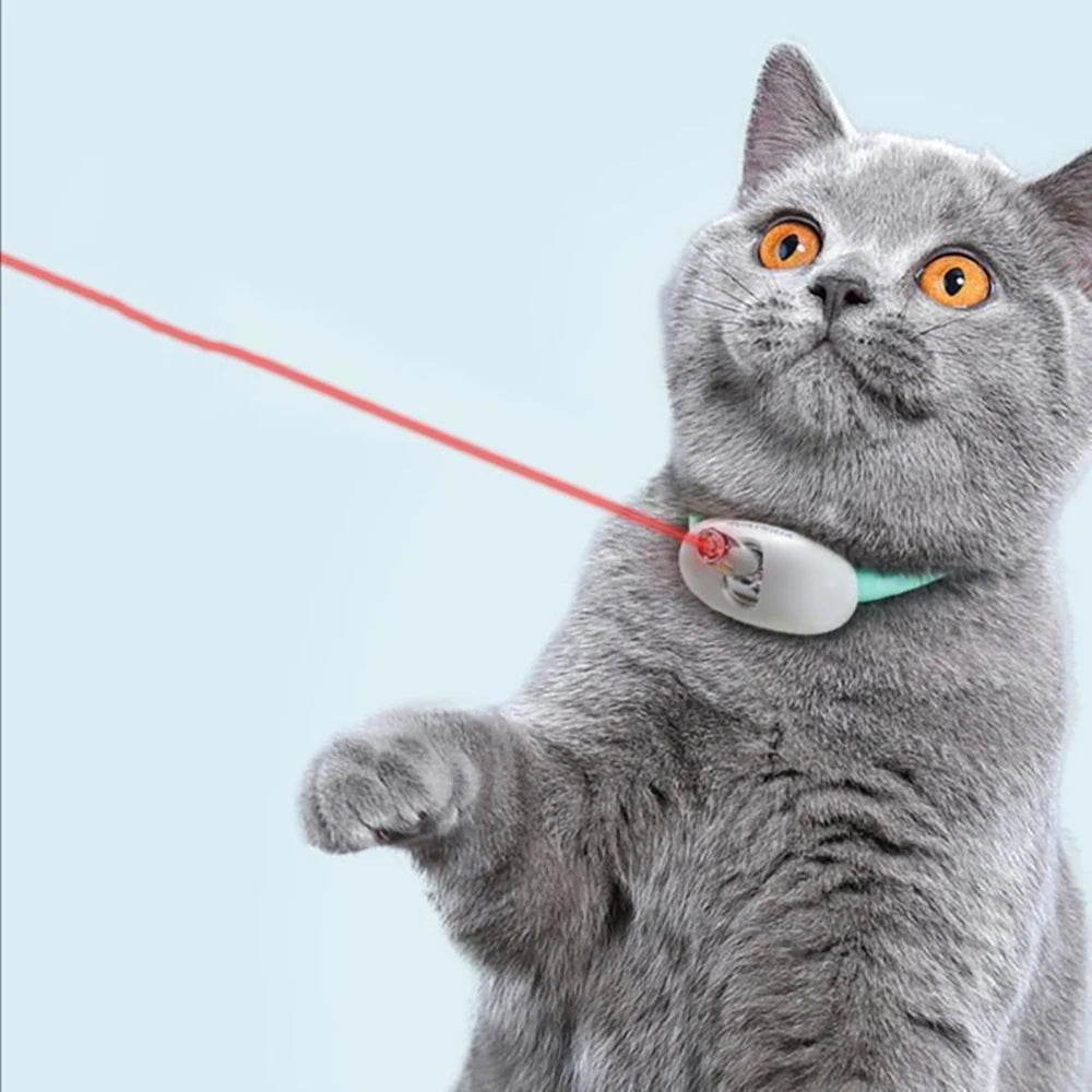Interactive Laser Cat Collar, USB Rechargeable