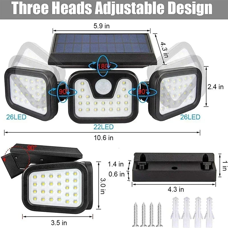 Solar Motion Sensor Outdoor Light