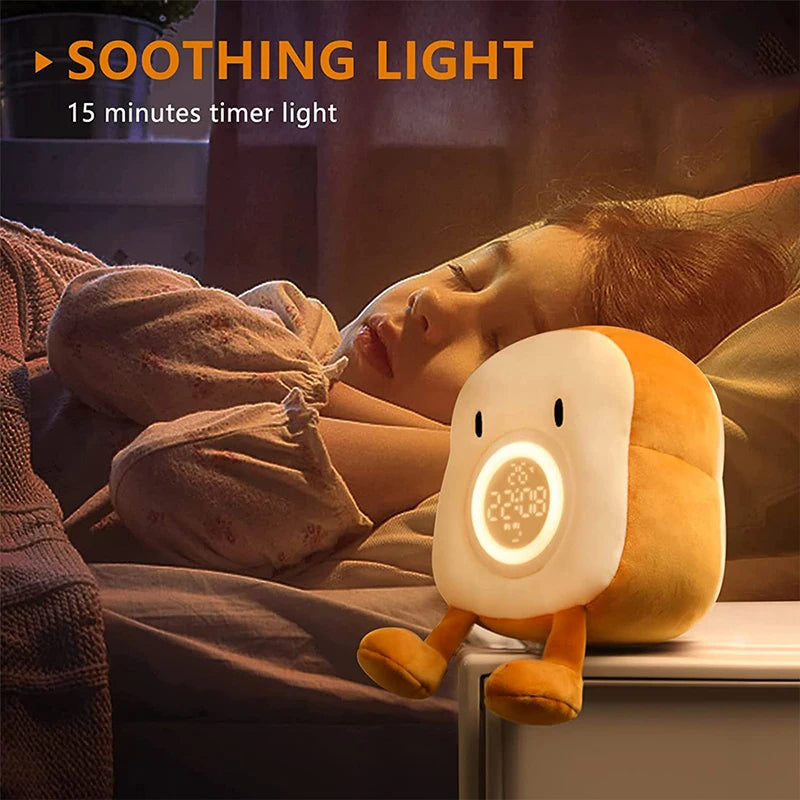 Plushie Alarm Clock with Soft Night Light