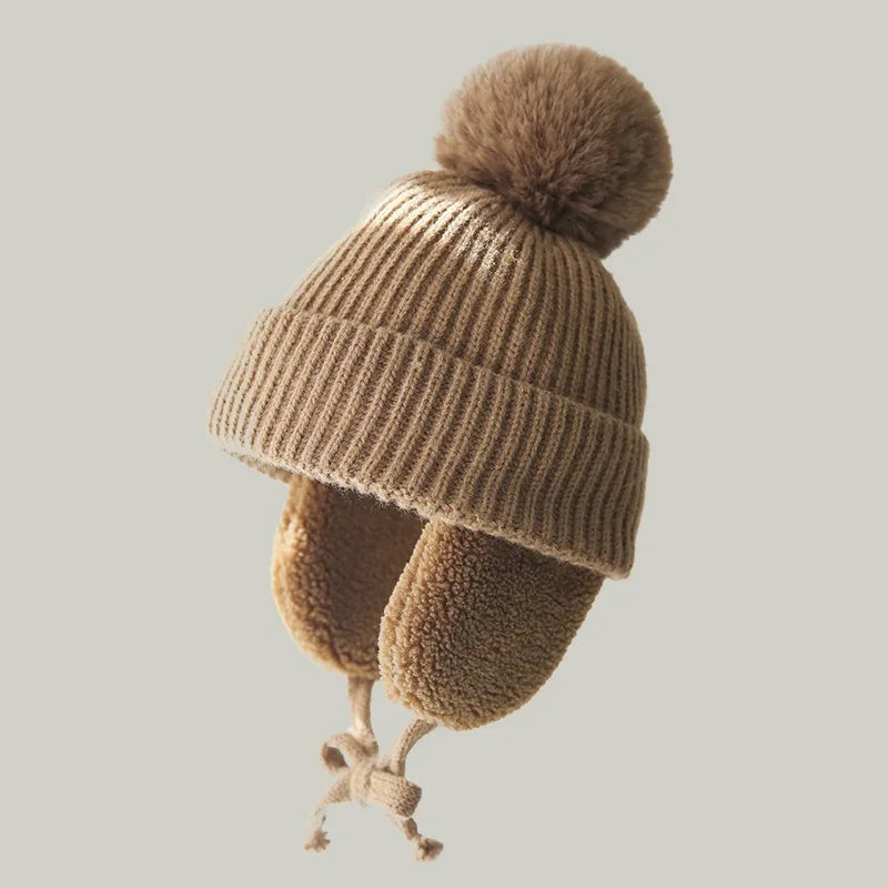 Kids Knit Beanie with Earflaps