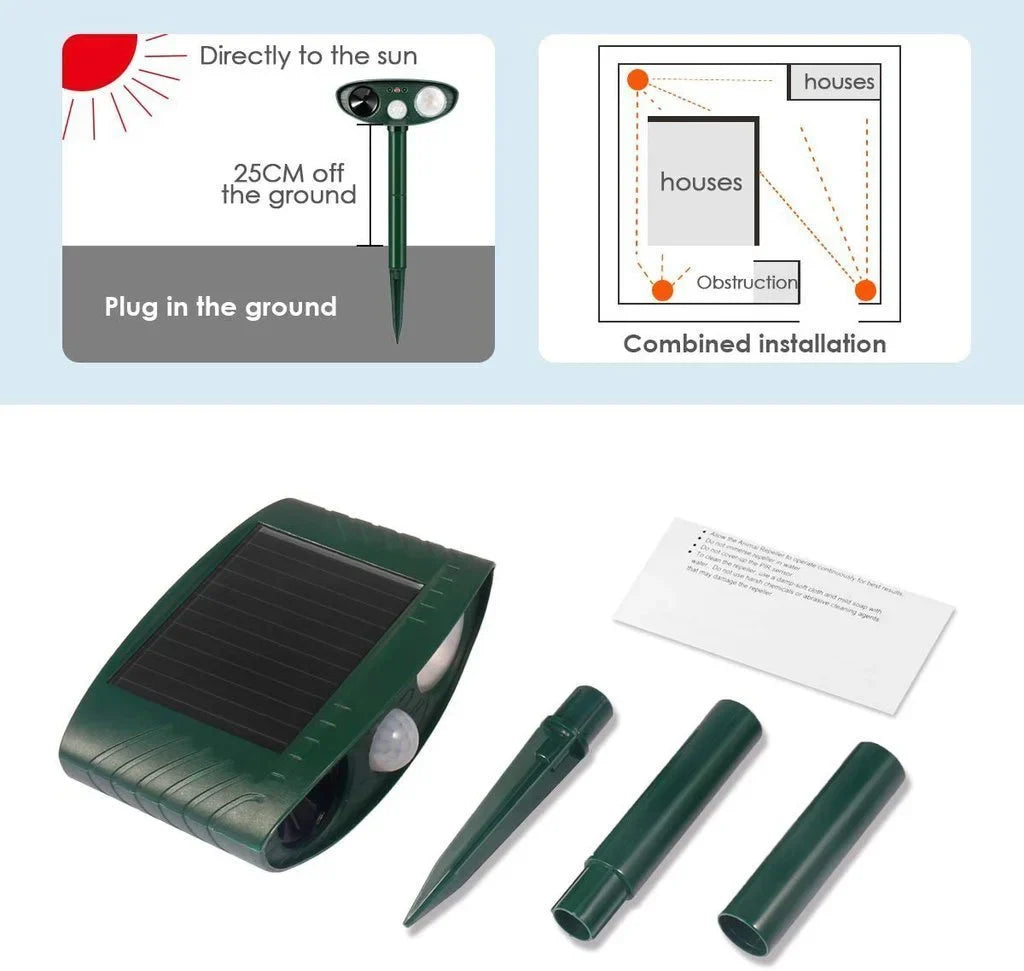 Ultrasonic Deer Repeller 4-Pack