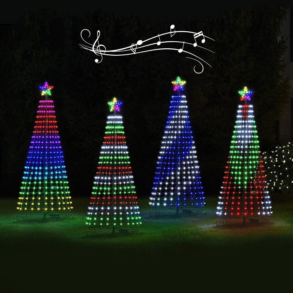 Animated Multicolor LED Outdoor Christmas Tree