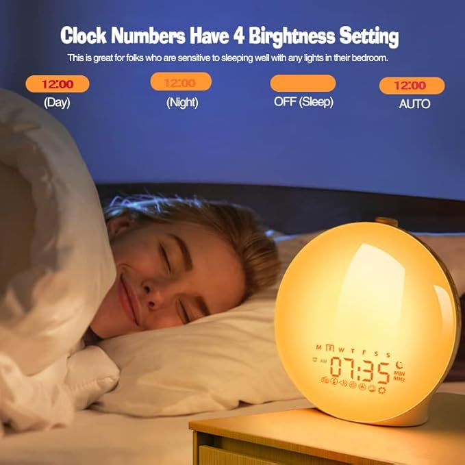 Sunrise Light Alarm Clock with Nature Sounds