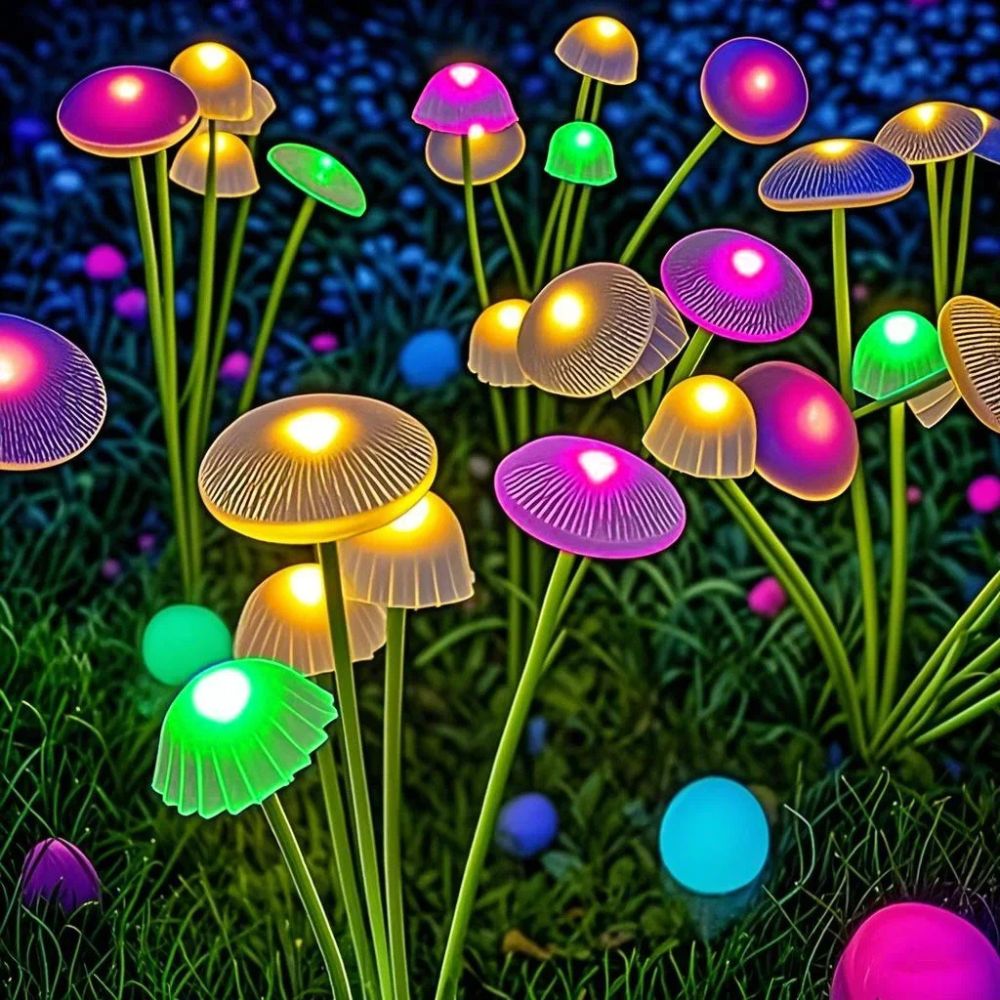 Solar Swaying Mushroom Garden Lights