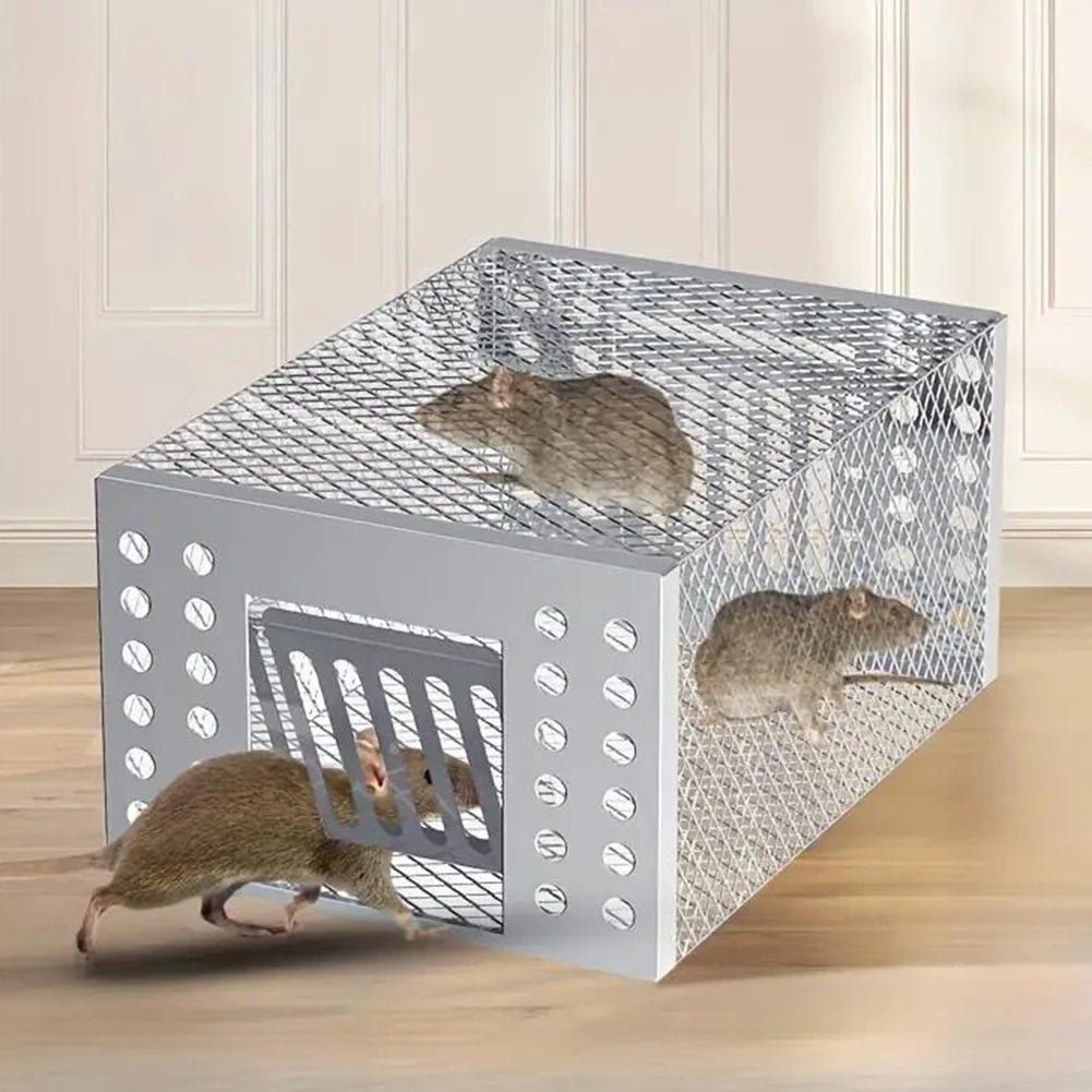 Reusable Sliding-Door Mouse Trap Cage