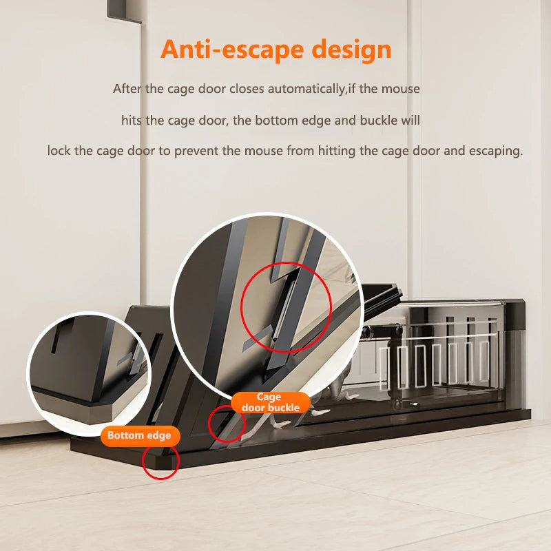 Automatic Mouse Trap Cage with Trigger