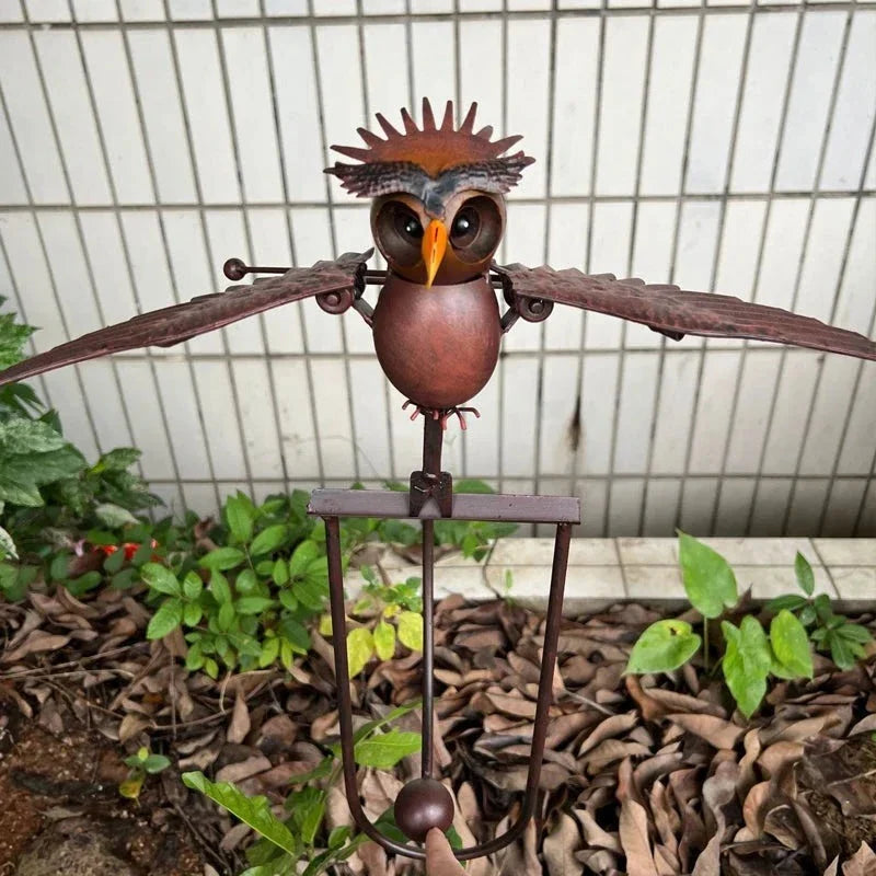Kinetic Bird Garden Art Stake