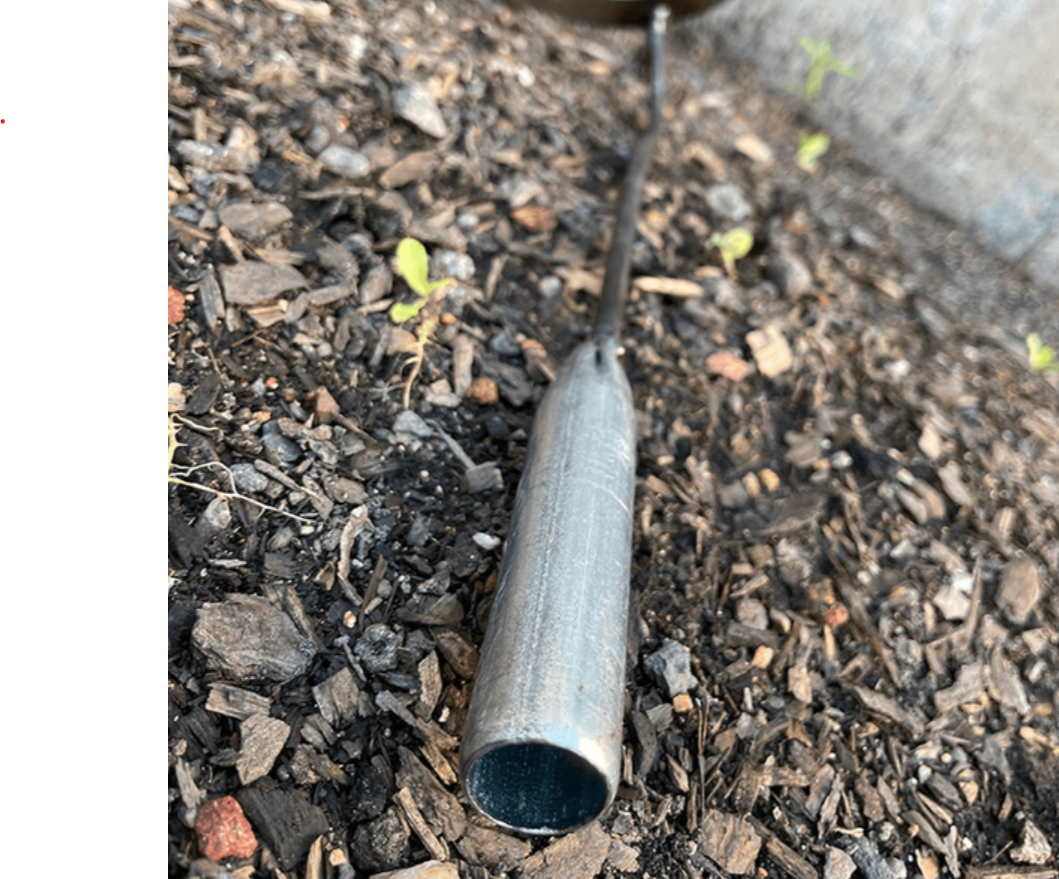 All Steel Hollow Hoe for Garden Weeding