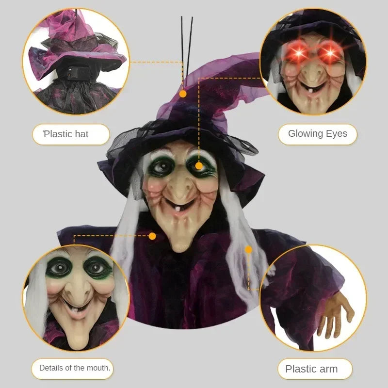 Animated Halloween Witch Decor with Sound