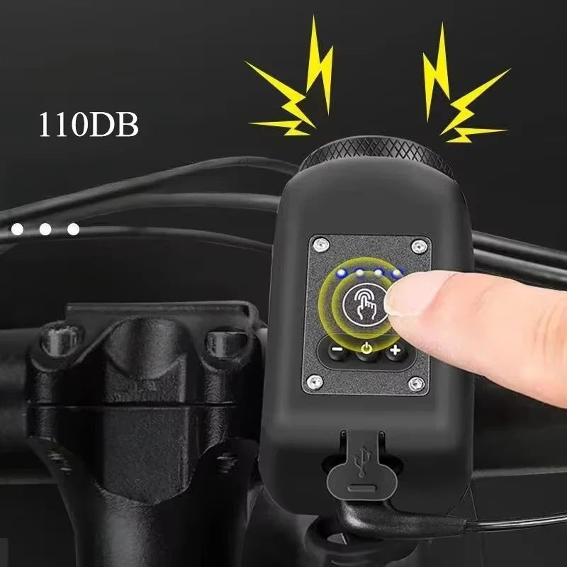 Electric Bike Horn & Front Light