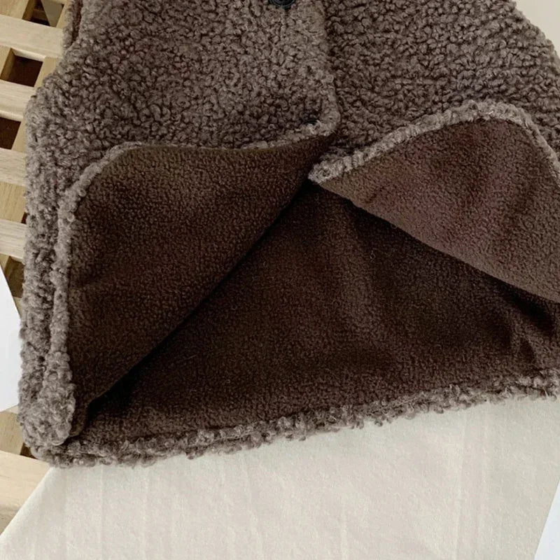 Kids Lamb Wool Winter Waistcoat