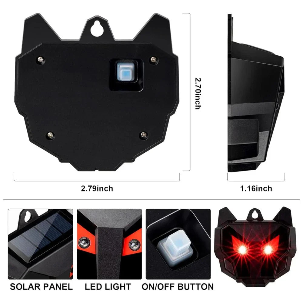 Solar Ultrasonic Animal Repeller (2-Pack)