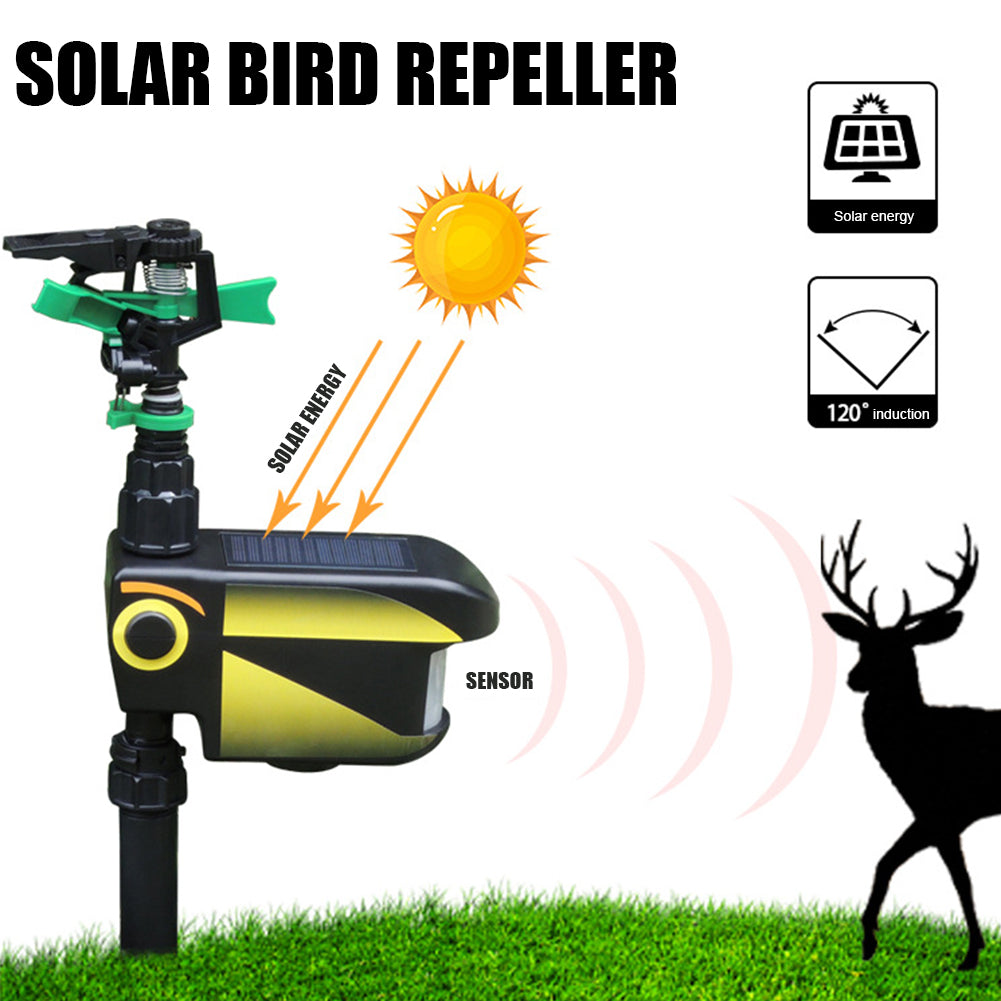Solar Motion-Activated Deer Sprinkler