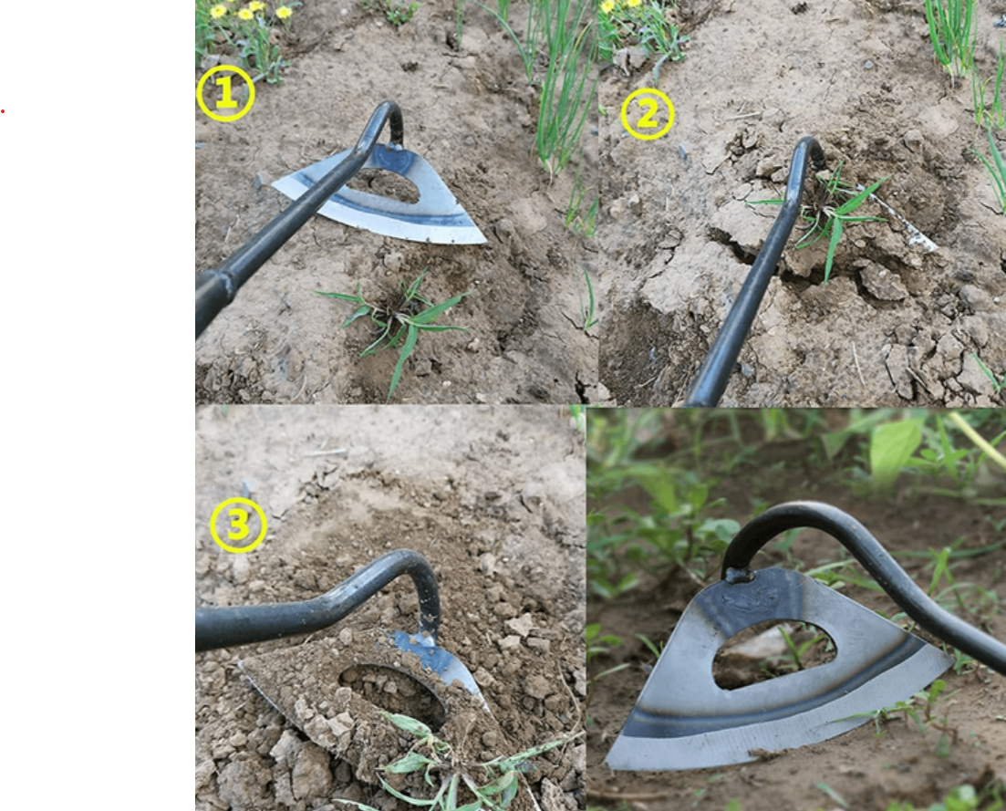 All Steel Hollow Hoe for Garden Weeding