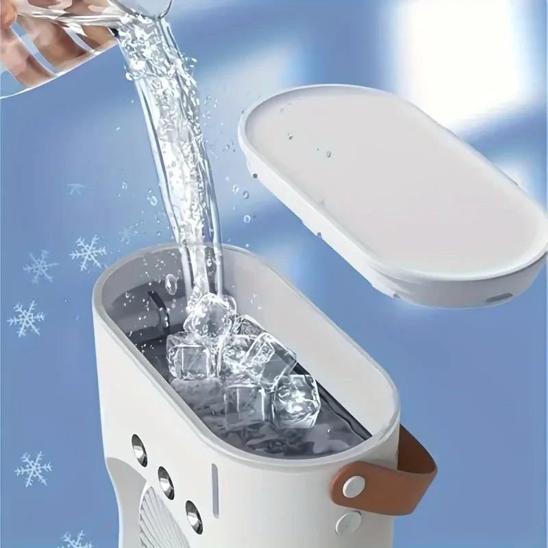 Double-Head Portable Air Conditioner Fan