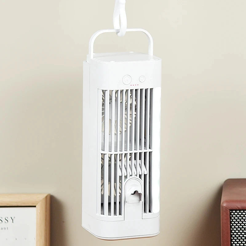 Mini Air Conditioner Desk Fan with Spray