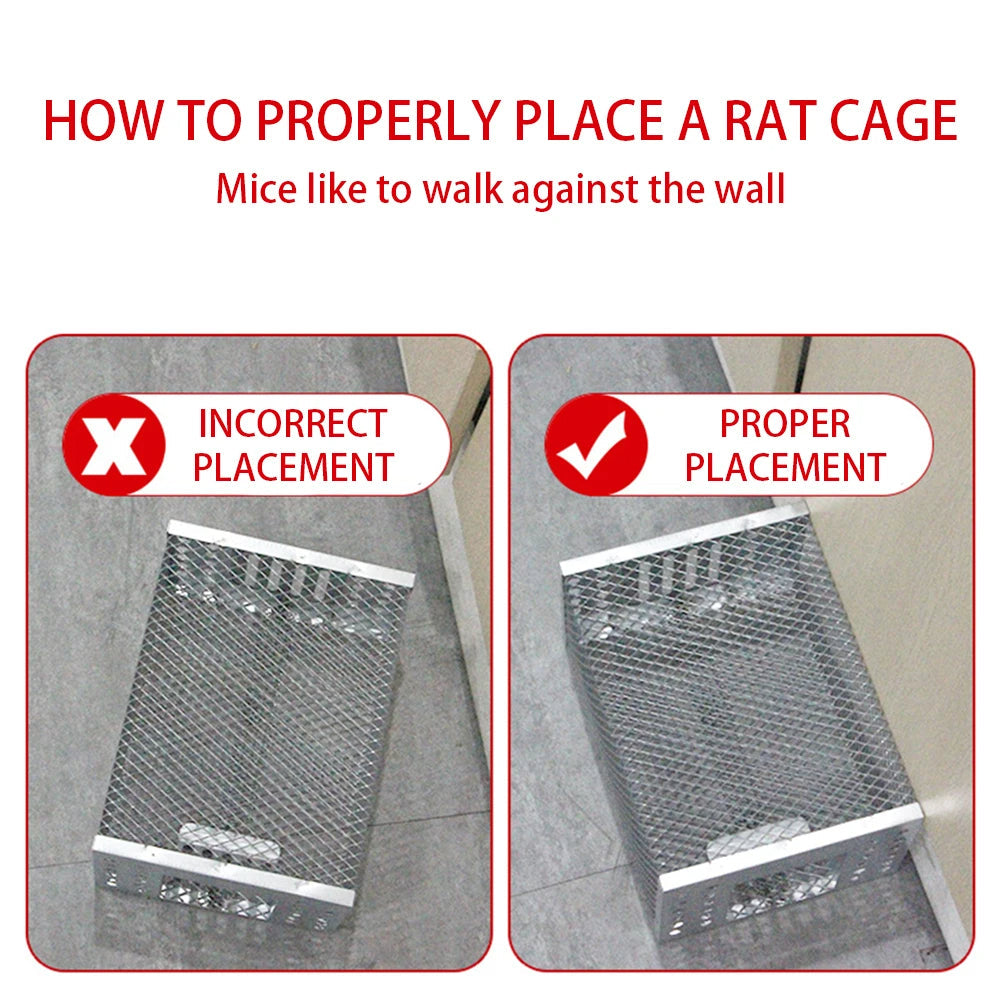 Reusable Sliding-Door Mouse Trap Cage