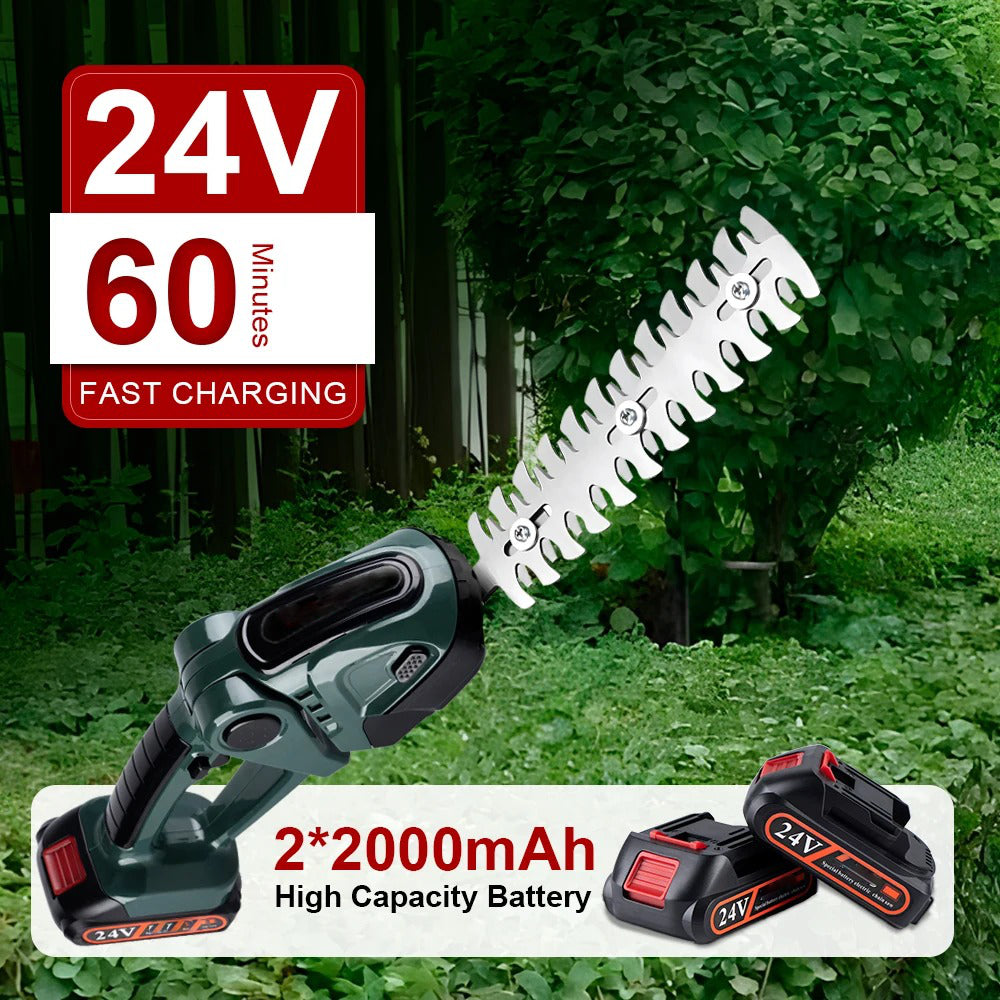 Cordless 2-in-1 Hedge Trimmer & Mower