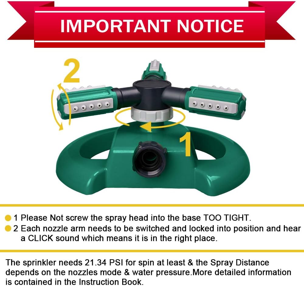 360 Garden Lawn Water Sprinkler