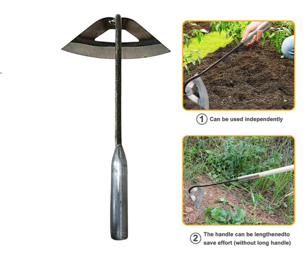 All Steel Hollow Hoe for Garden Weeding