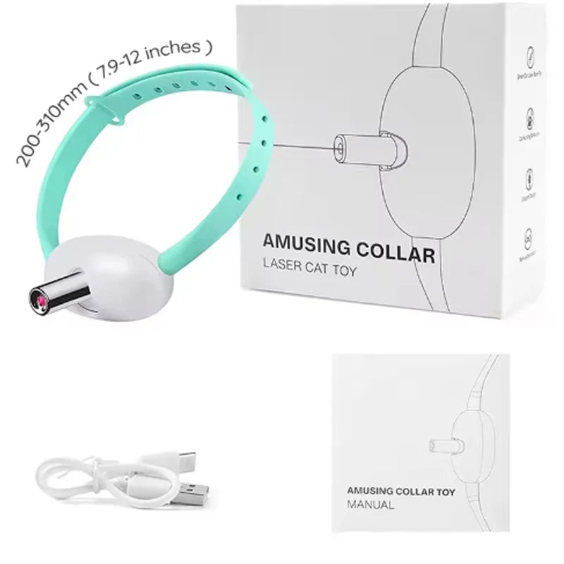 Interactive Laser Cat Collar, USB Rechargeable