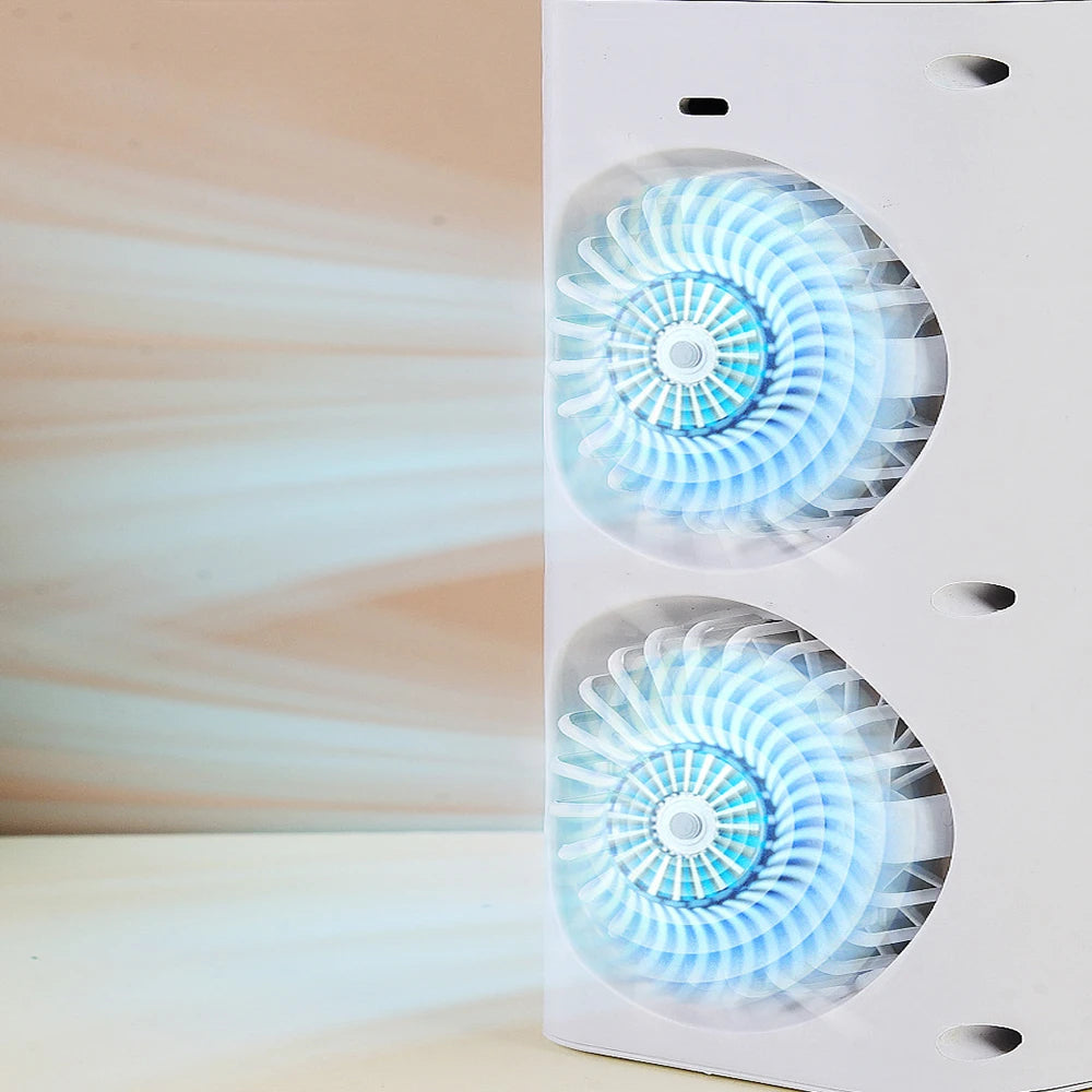 Mini Air Conditioner Desk Fan with Spray