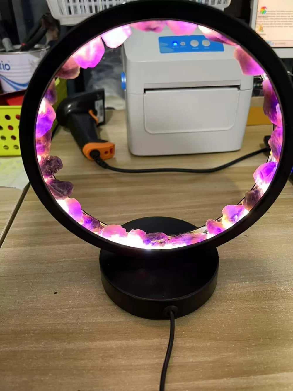 Crystal Column Decorative Night Lamp