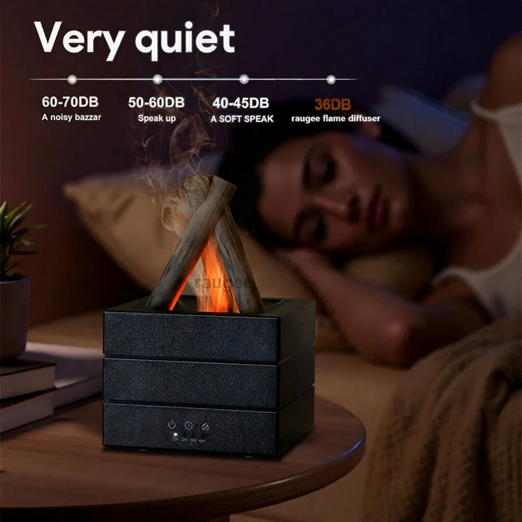 Realistic Flame Aroma Diffuser & Humidifier