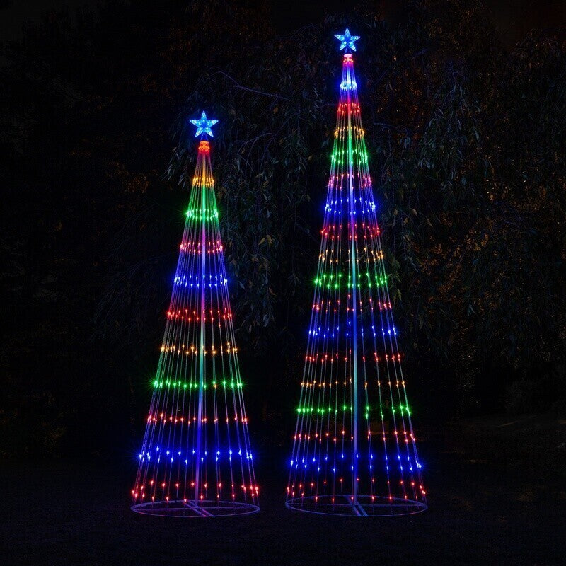 Animated Multicolor LED Outdoor Christmas Tree