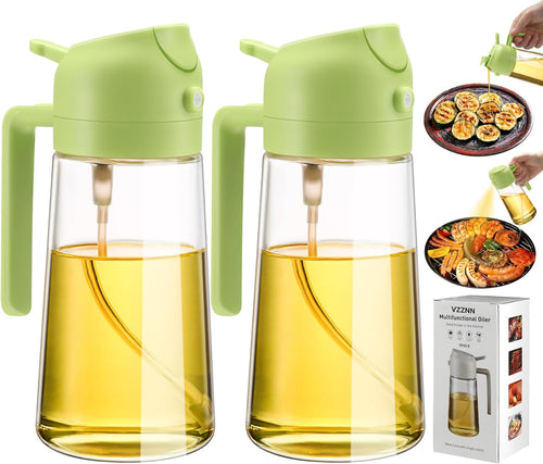 2-Pack Oil Dispenser & Sprayer Bottles