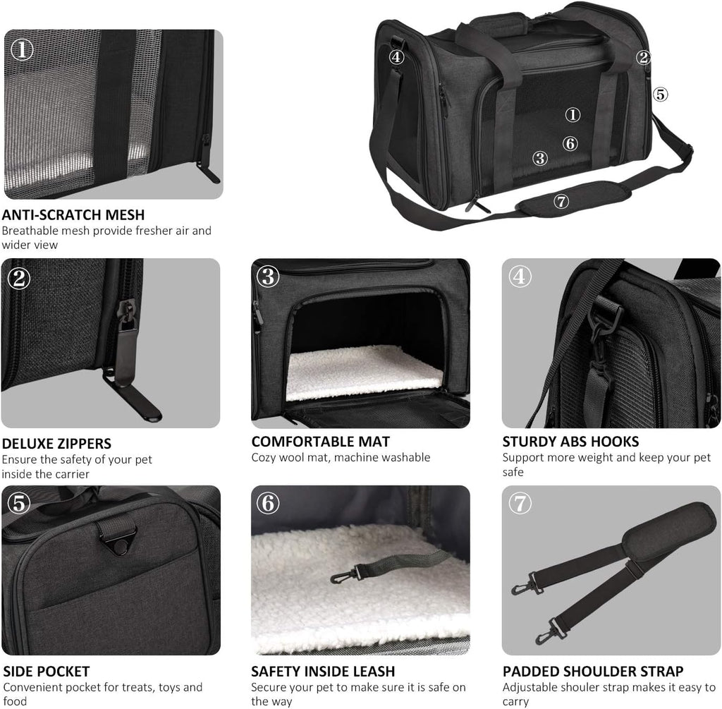 Airline-Approved Soft Dog & Cat Carrier