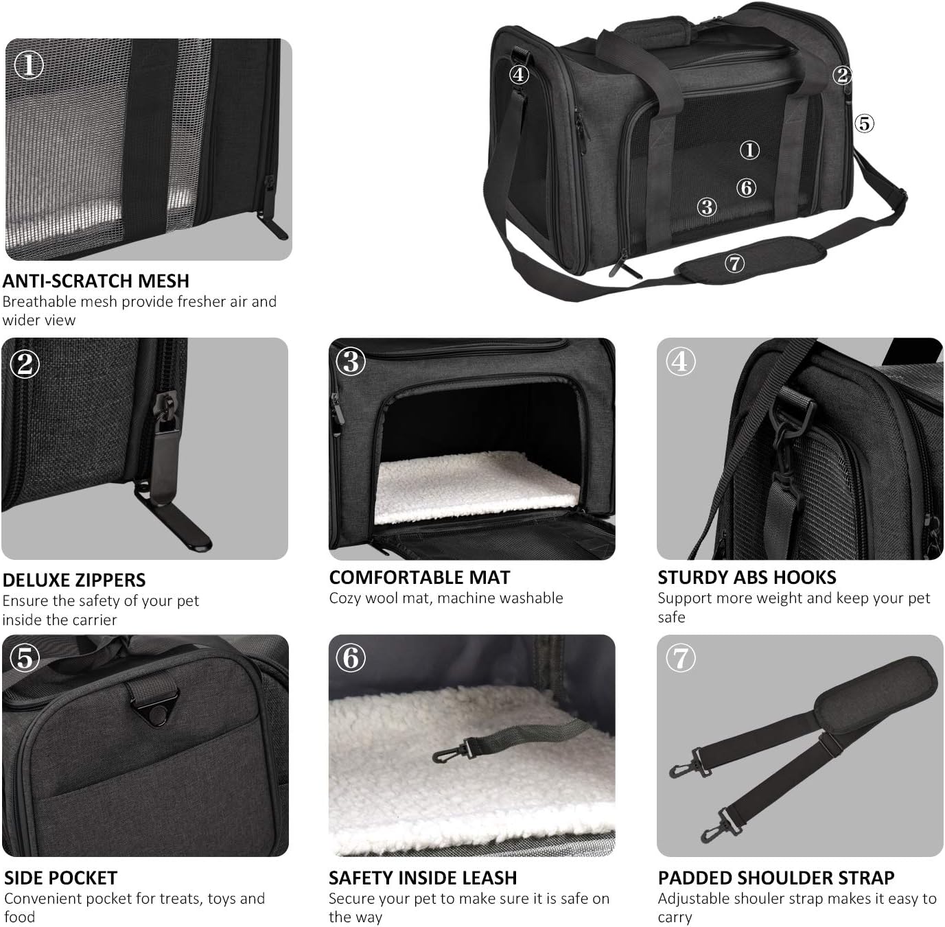 Airline-Approved Soft Dog & Cat Carrier