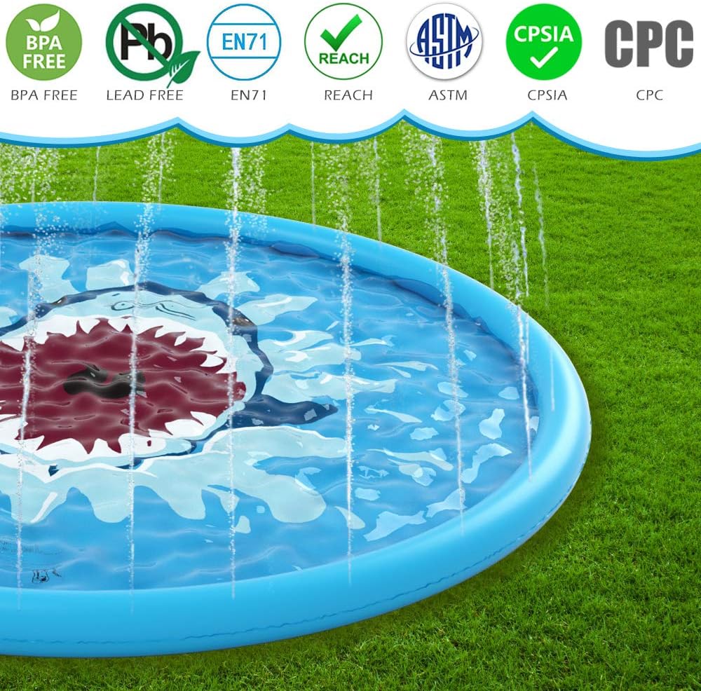 Kids Splash Pad Sprinkler Mat