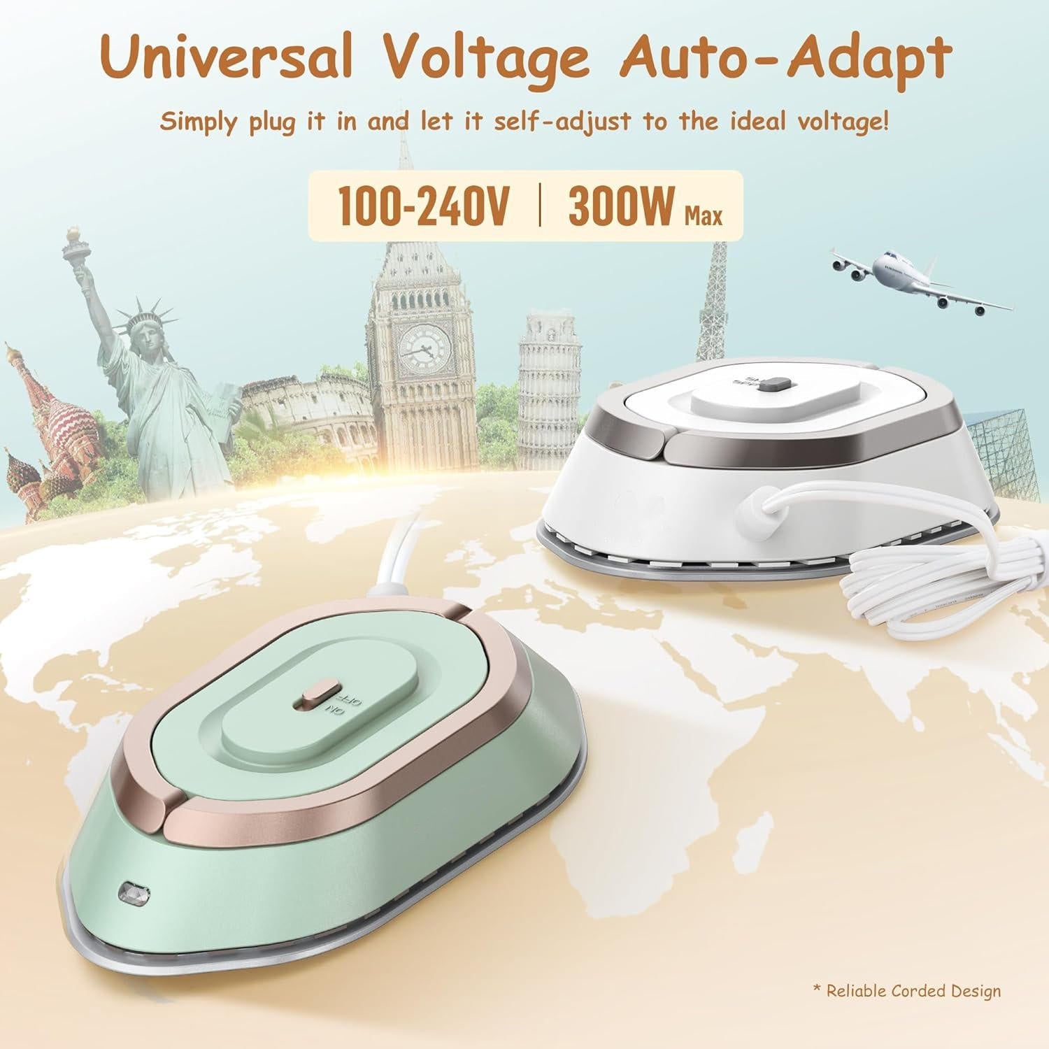 Compact Portable Travel Iron