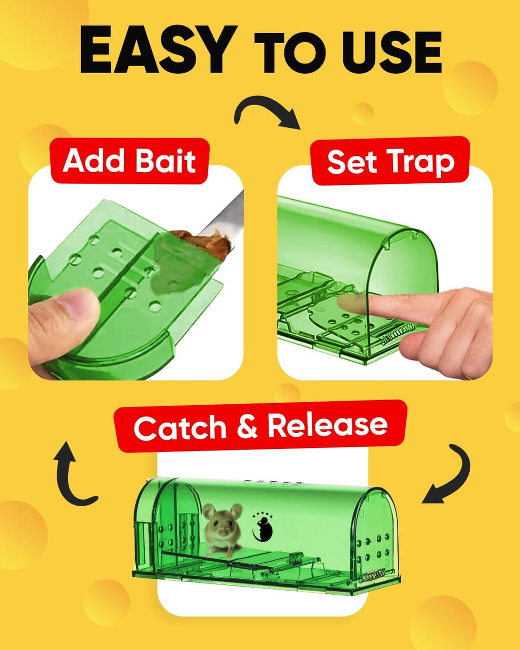 Reusable Mouse Trap 4-Pack