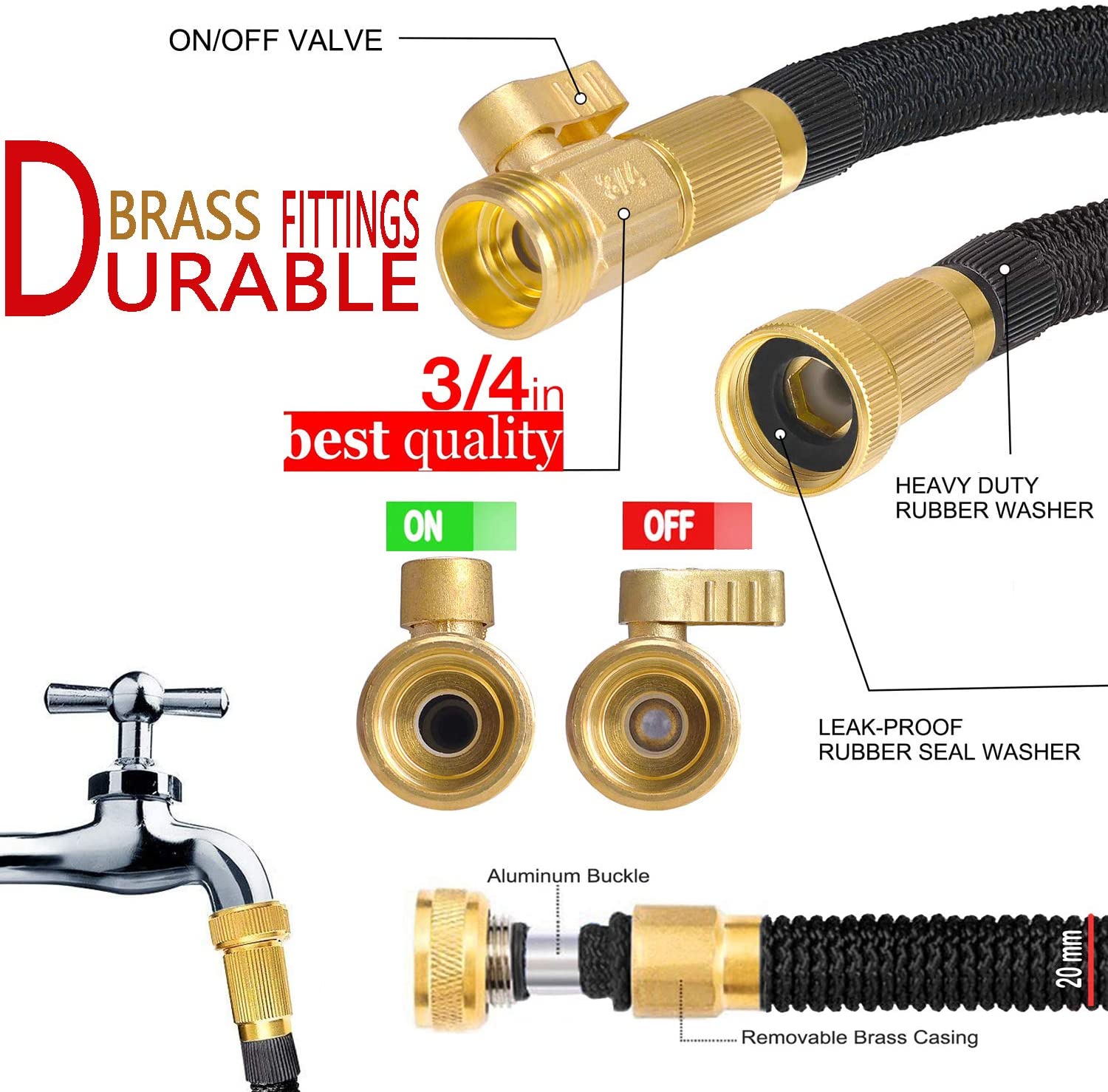 Expandable 50 ft Garden Hose